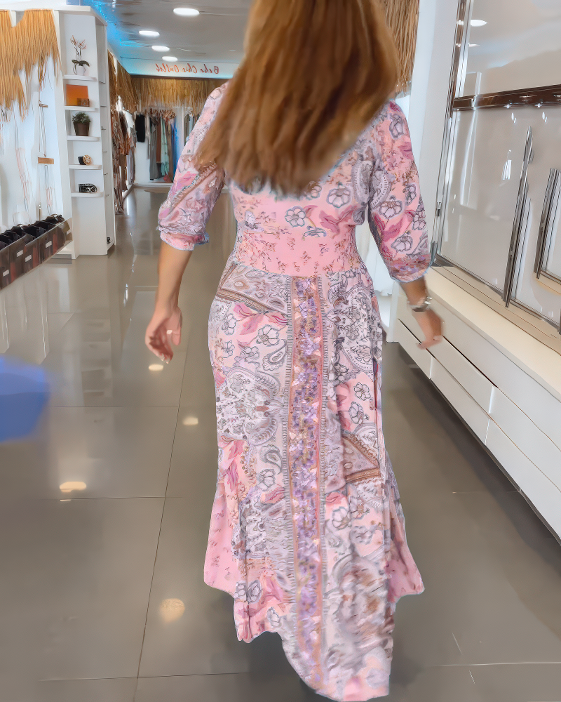 Amarilla-Boho Bloom Maxi Dress