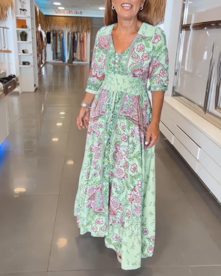 Amarilla-Boho Bloom Maxi Dress