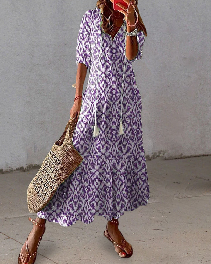 Amélie-Printed Dress