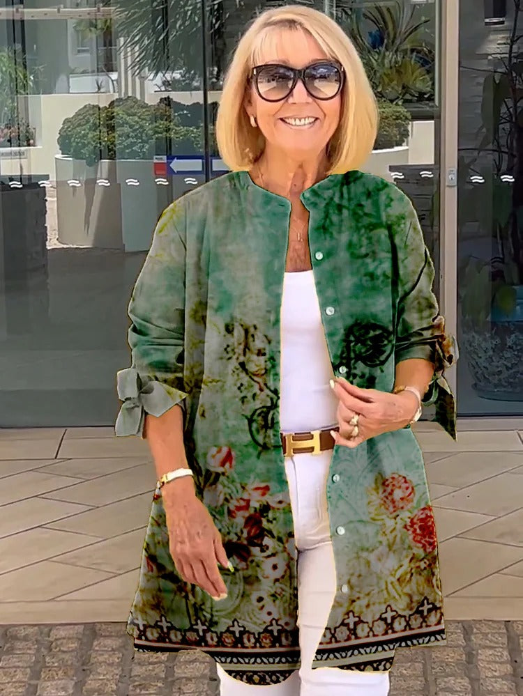 Noelle-Longline Printed Blouse
