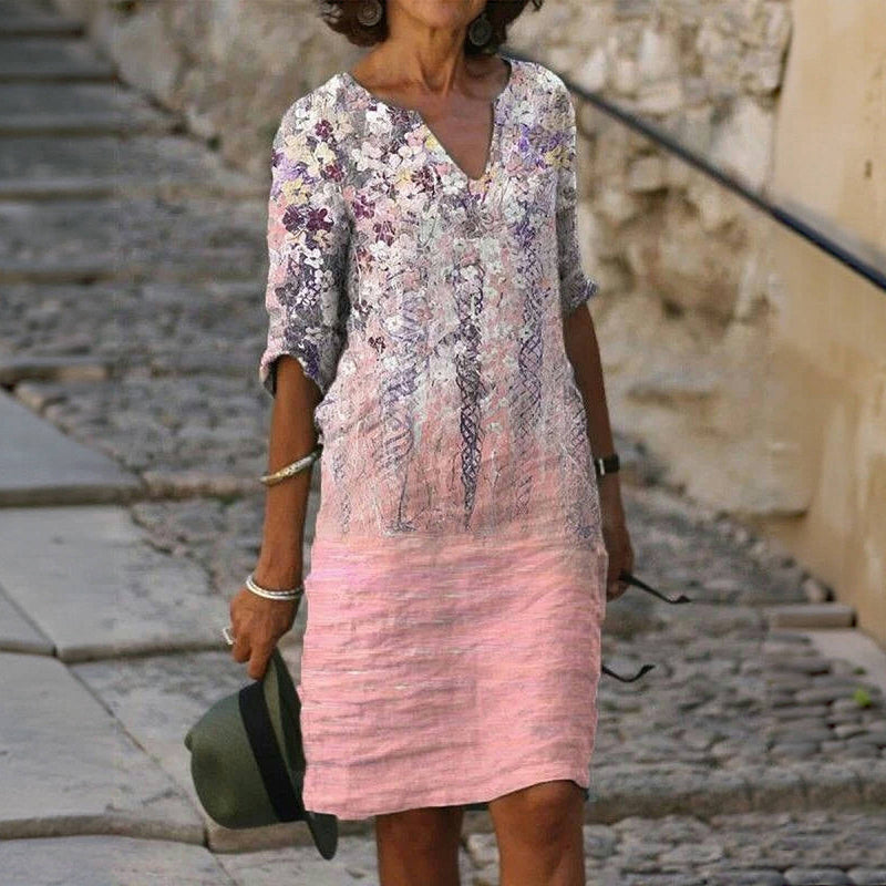 Yvonne - Relaxed Floral Shift Dress