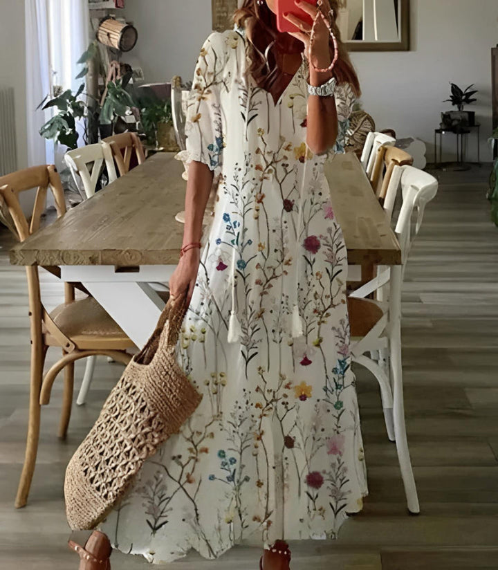 Amélie-Printed Dress