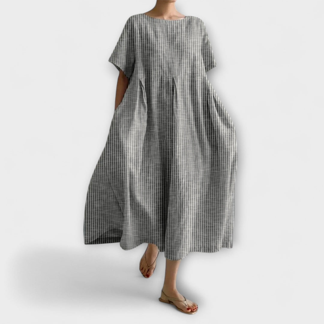 Kathy - Flowy Check Lounge Dress