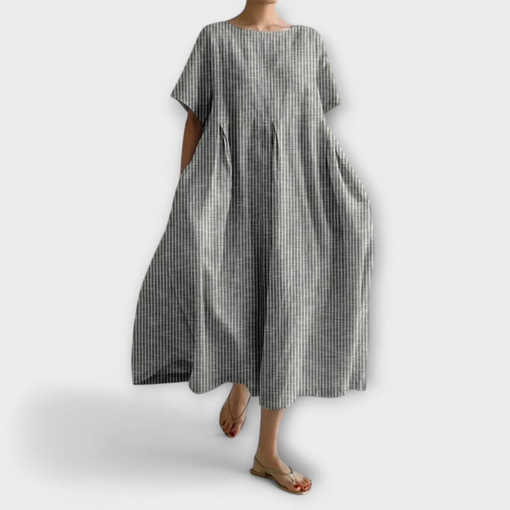 Kathy - Flowy Check Lounge Dress