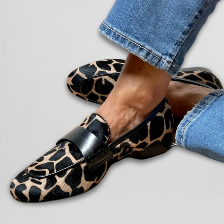 Sienna – Animal Print Penny Loafers