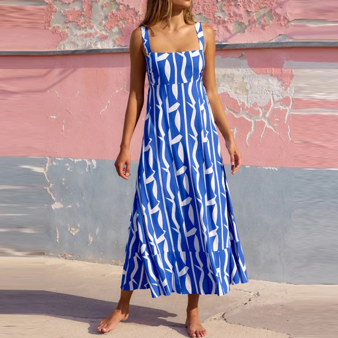 Vera – Sleeveless Printed Maxi Dress