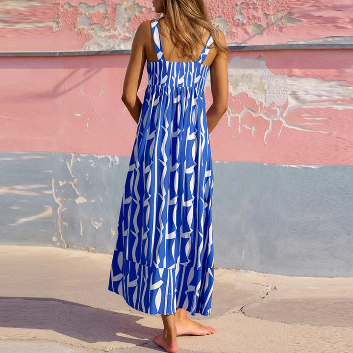 Vera – Sleeveless Printed Maxi Dress