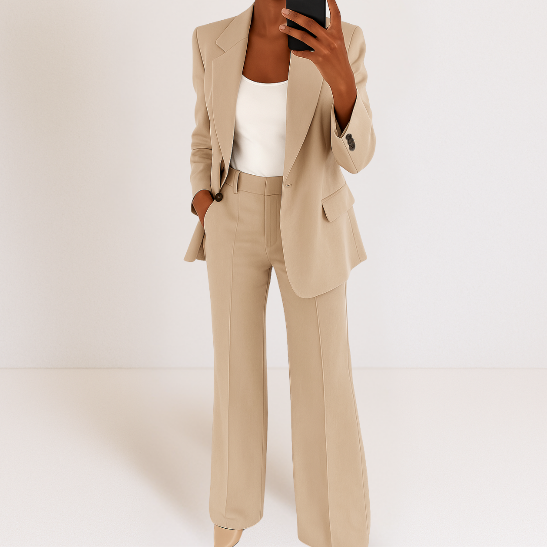 Elena-Tailored Blazer And Trousers Set