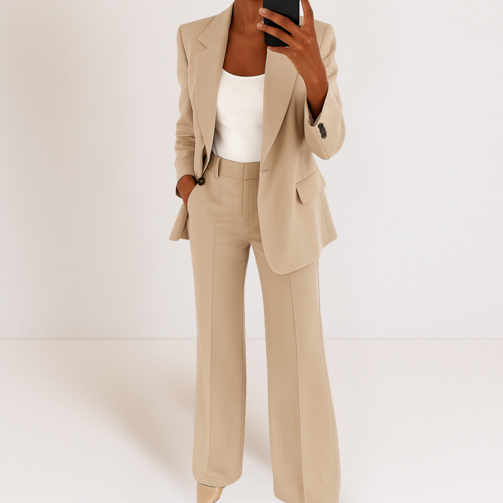 Elena-Tailored Blazer And Trousers Set