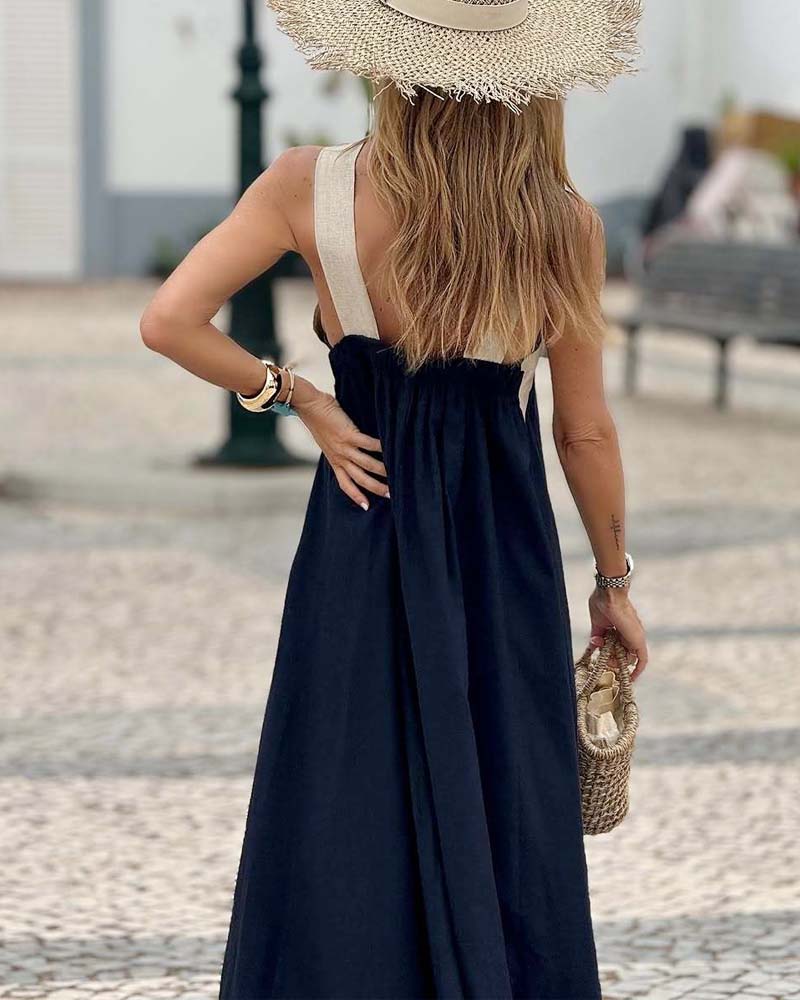 Leila – Criss-Cross Maxi Sundress