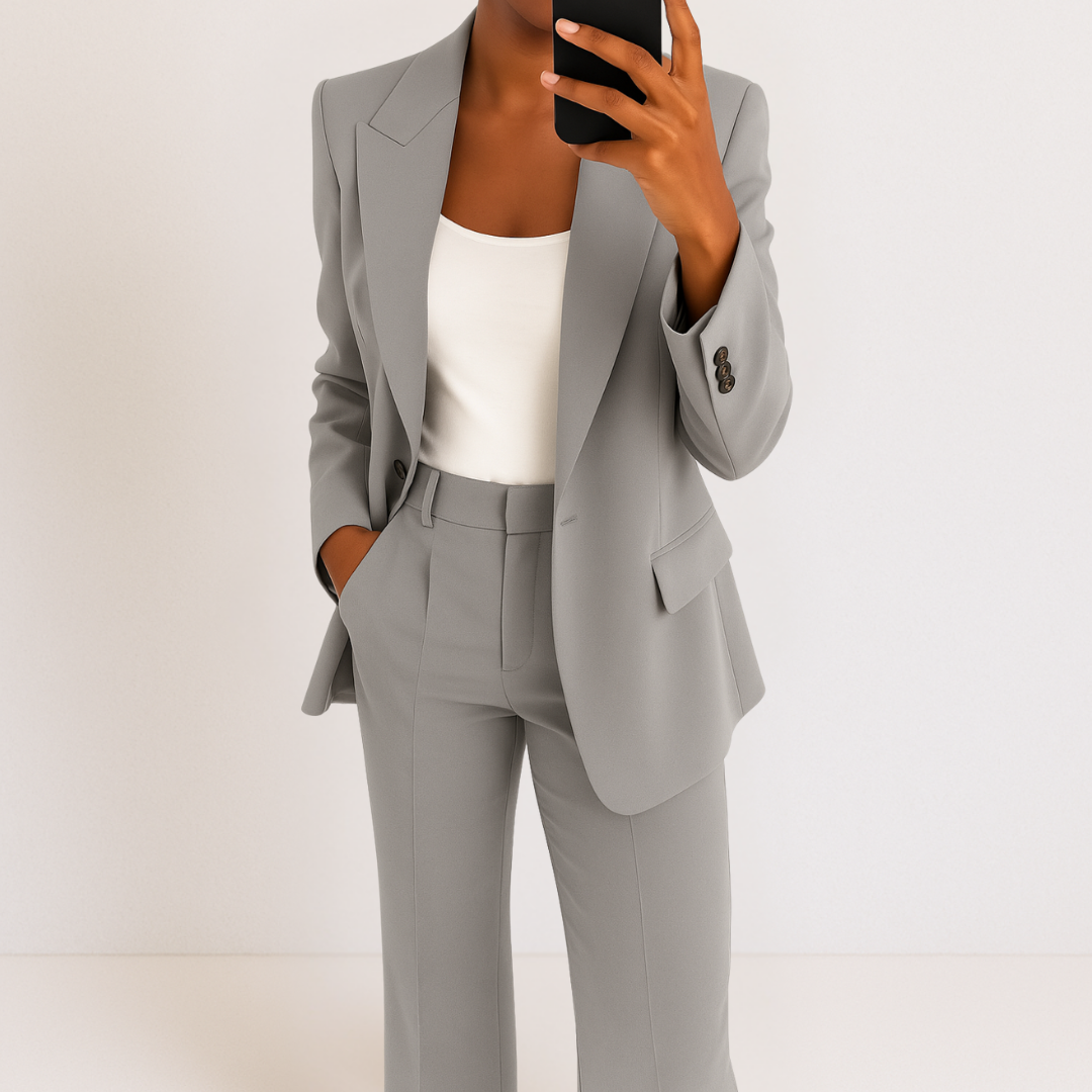 Elena-Tailored Blazer And Trousers Set