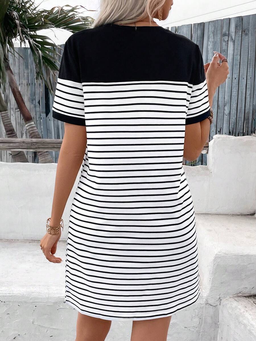 Zaffy - Striped Tee Dress