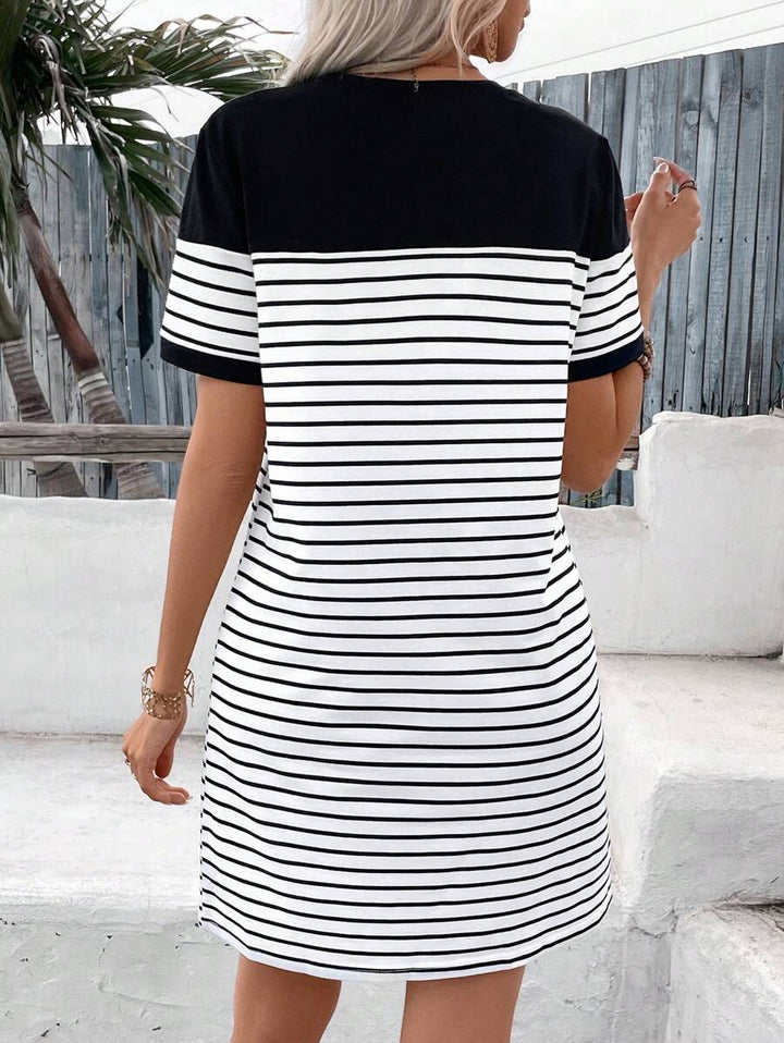Zaffy - Striped Tee Dress