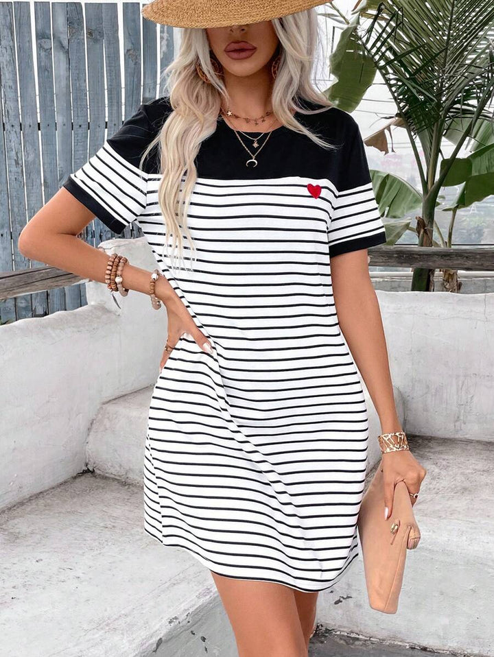 Zaffy - Striped Tee Dress