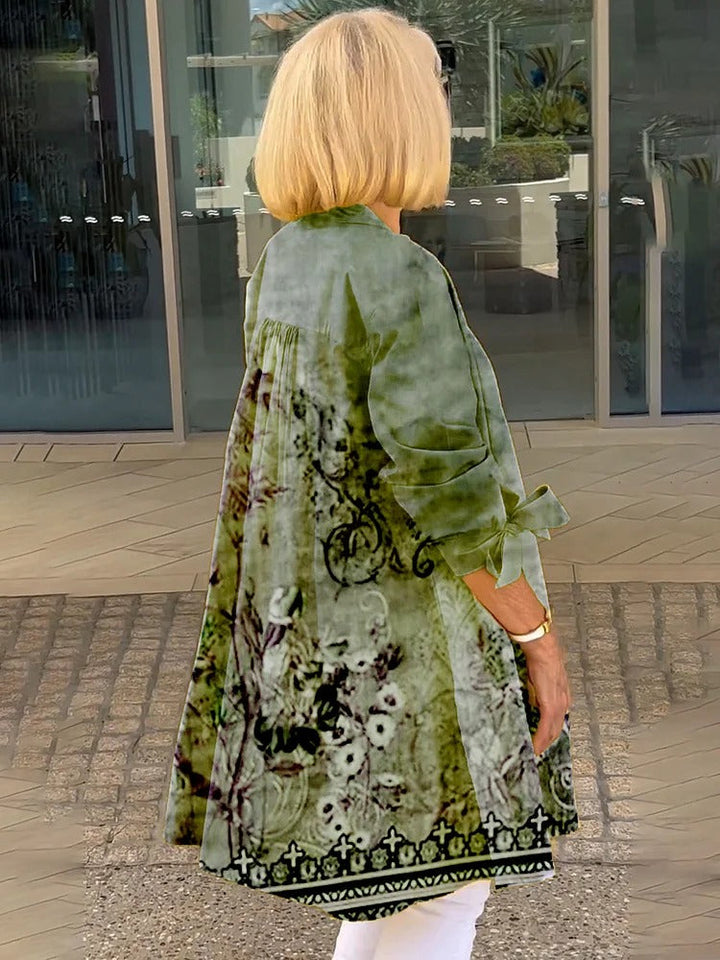 Noelle-Longline Printed Blouse