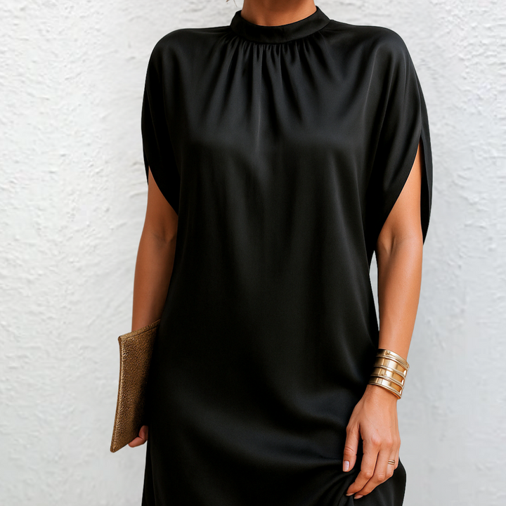 Celeste - Fluid Drape Shift Dress