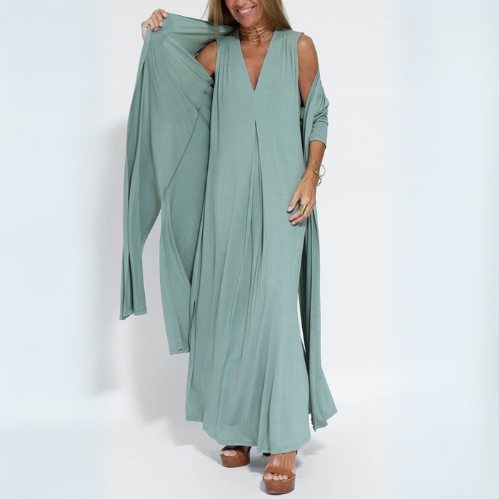 Serena - Maxi Dress + Free Cardigan