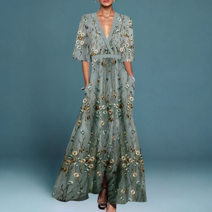 Elodie – Elegant Floral Maxi Dress