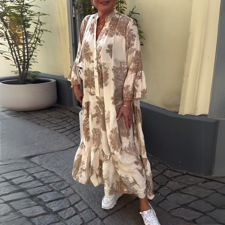 Isla-Watercolour Maxi Dress