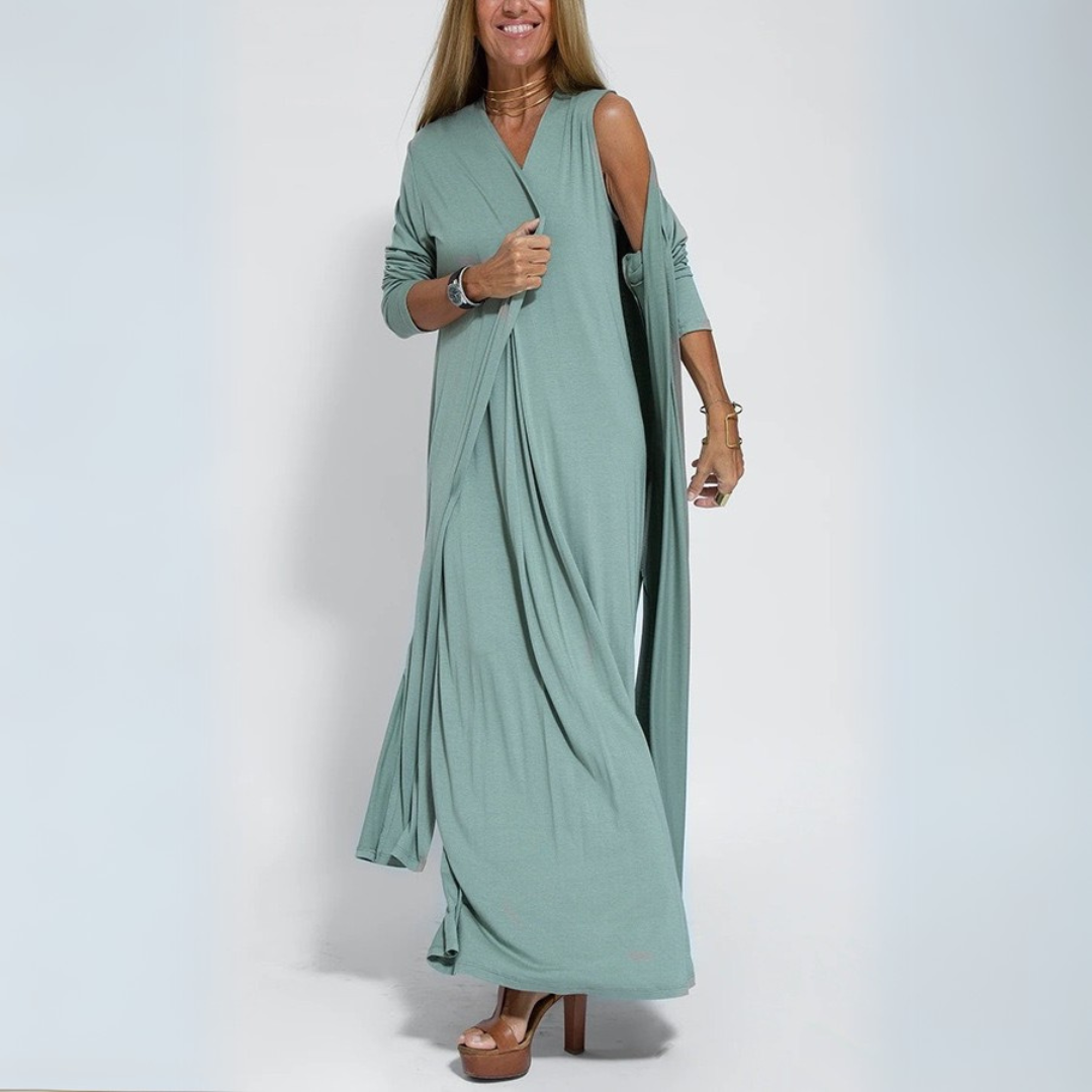 Serena - Maxi Dress + Free Cardigan