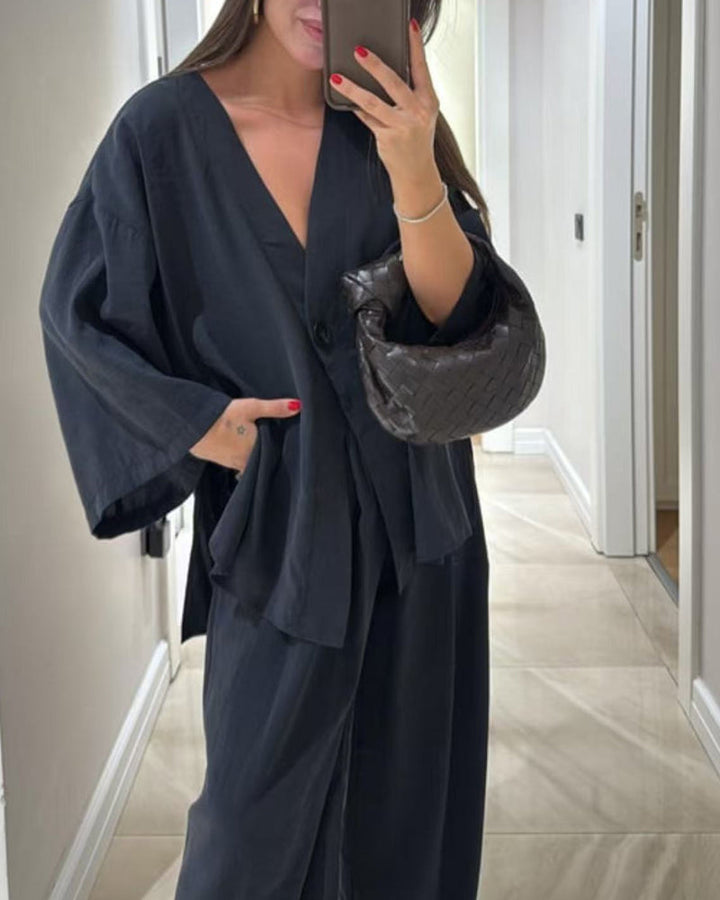 Inès - Relaxed Wide-Leg Co-ord Set
