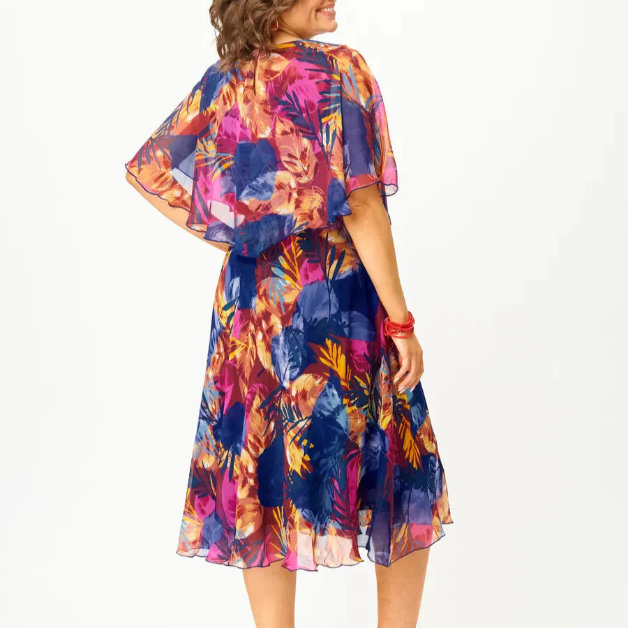 Isla-Breeze Chiffon Midi Dress