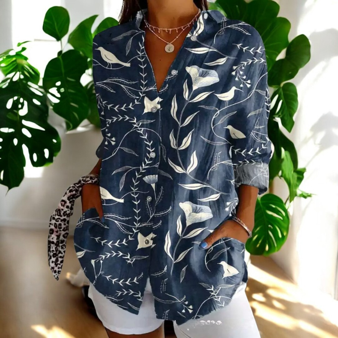 Isabelle – Floral Button Blouse