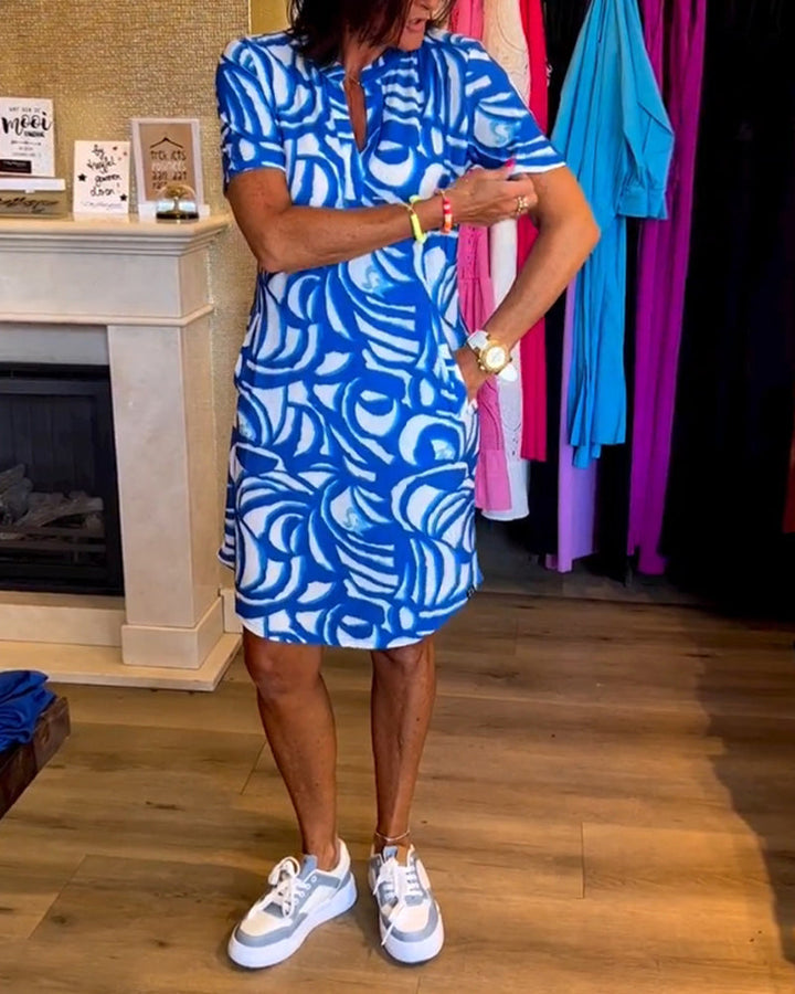 Avery – Printed Everyday Polo Dress
