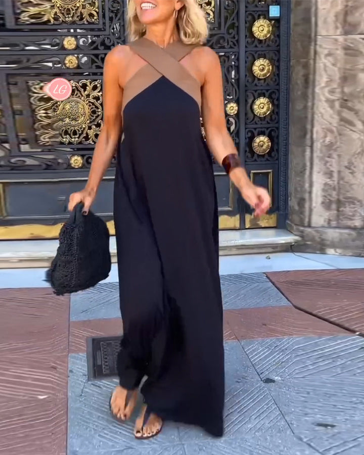 Leila – Criss-Cross Maxi Sundress