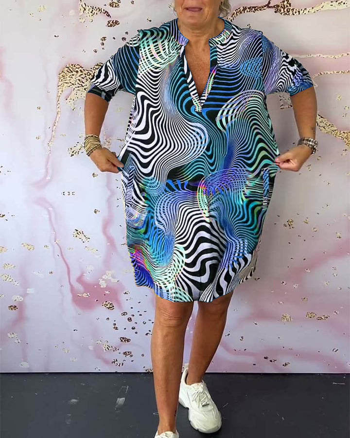 Nova – Abstract Midi Dress
