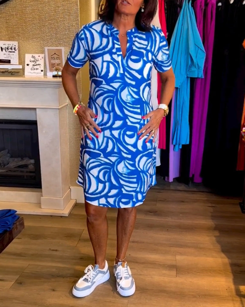 Avery – Printed Everyday Polo Dress