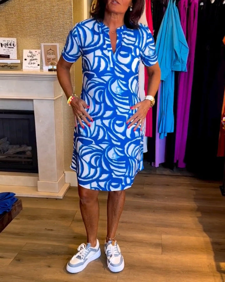 Avery – Printed Everyday Polo Dress