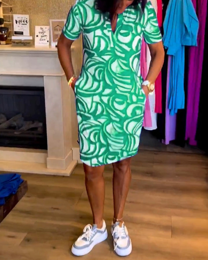 Avery – Printed Everyday Polo Dress