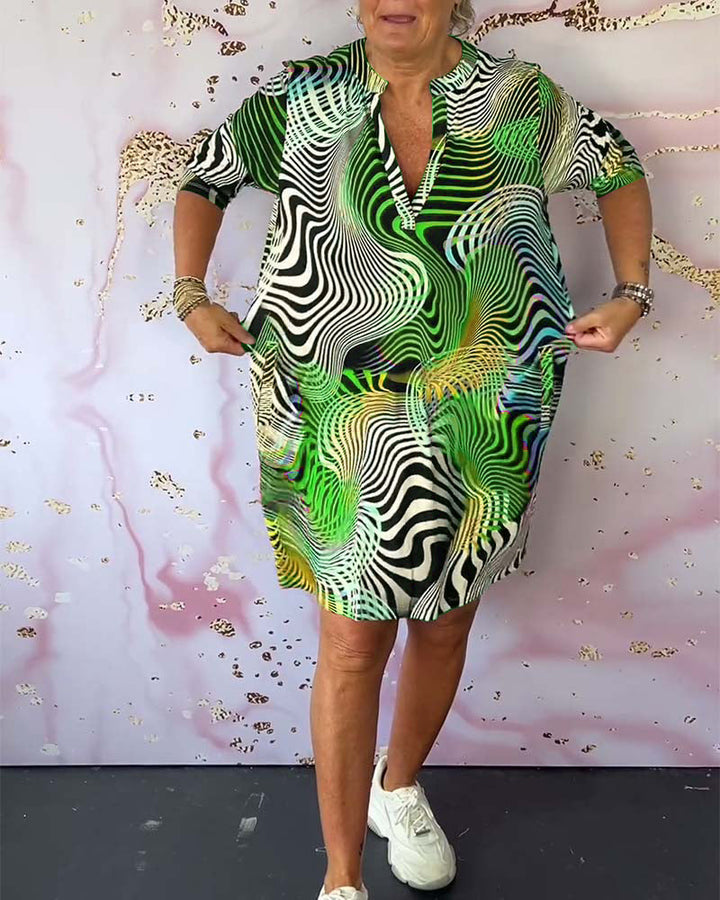 Nova – Abstract Midi Dress