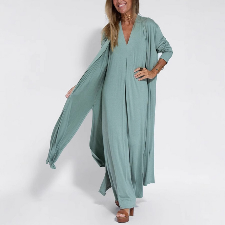 Serena - Maxi Dress + Free Cardigan