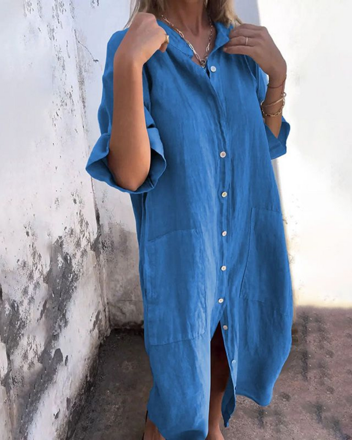 Lena – Everyday Pocket Shirt Dress