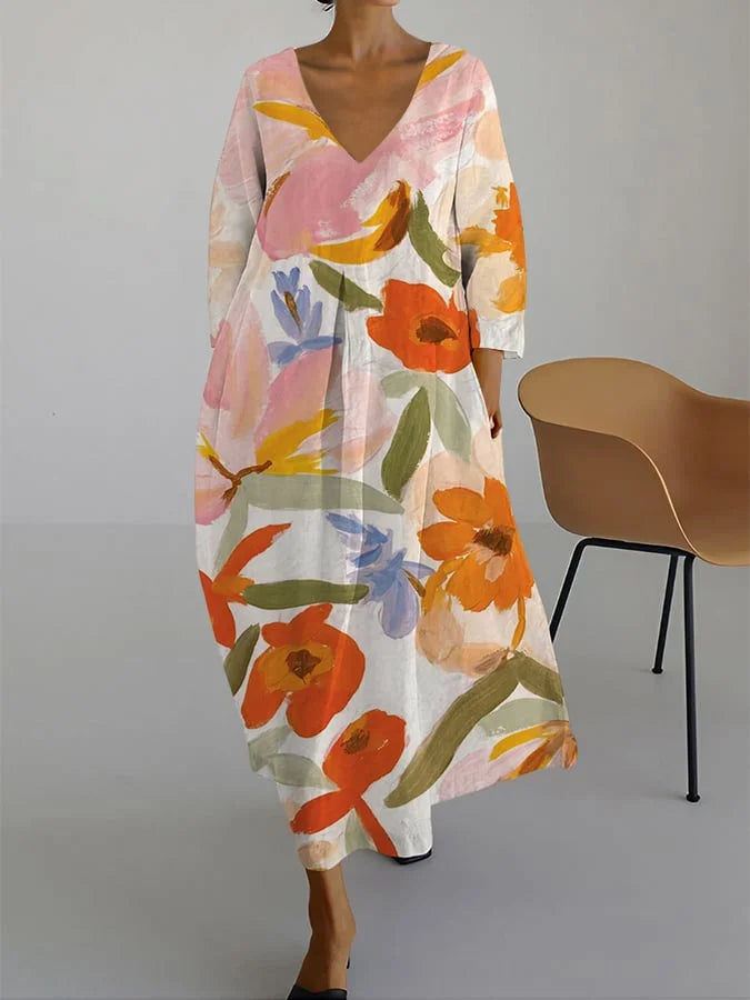 Sienna-Bloom Oversized Floral Dress
