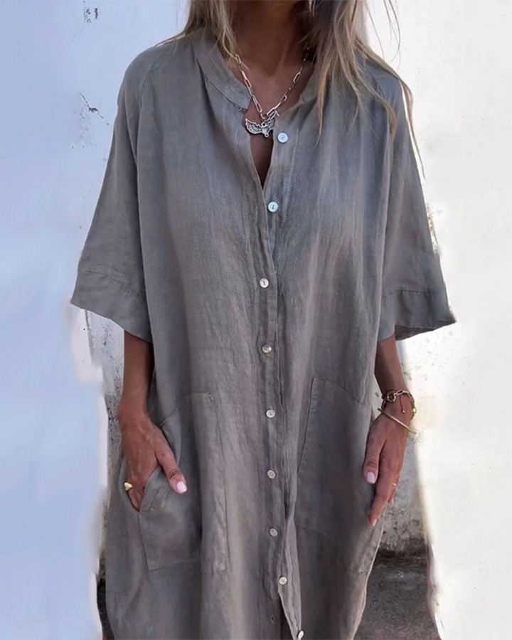 Lena – Everyday Pocket Shirt Dress