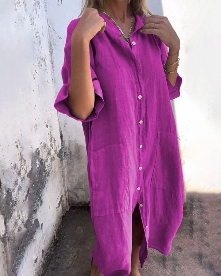 Lena – Everyday Pocket Shirt Dress