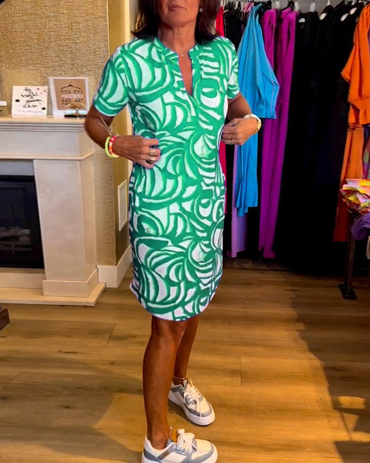 Avery – Printed Everyday Polo Dress