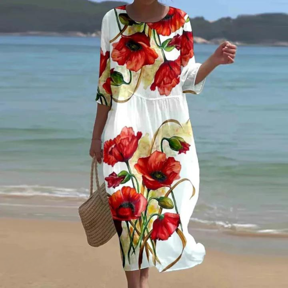 Bella Aura - Multicolour Midi Dress