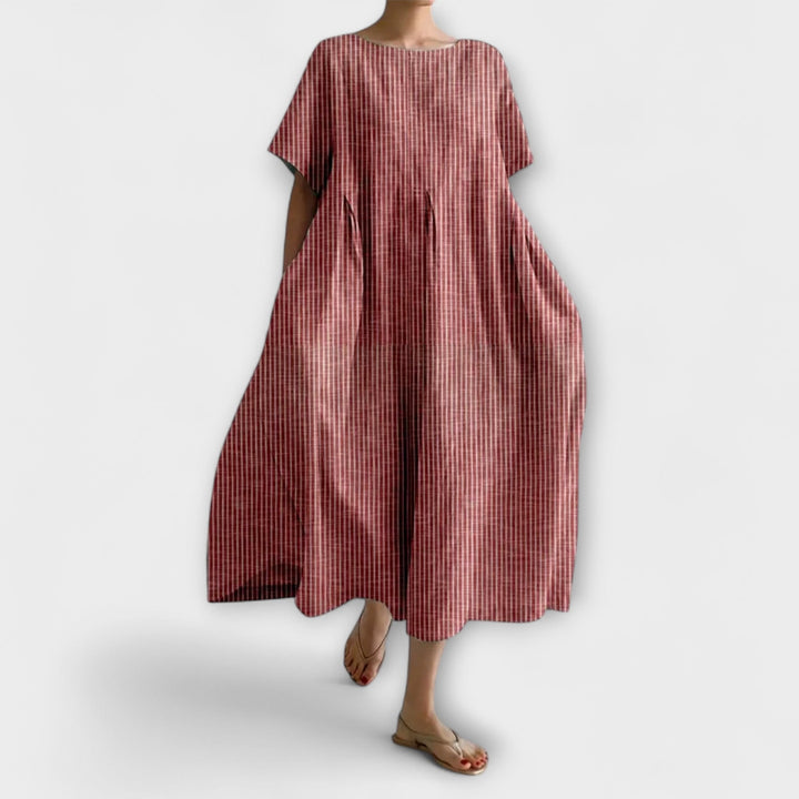 Kathy - Flowy Check Lounge Dress