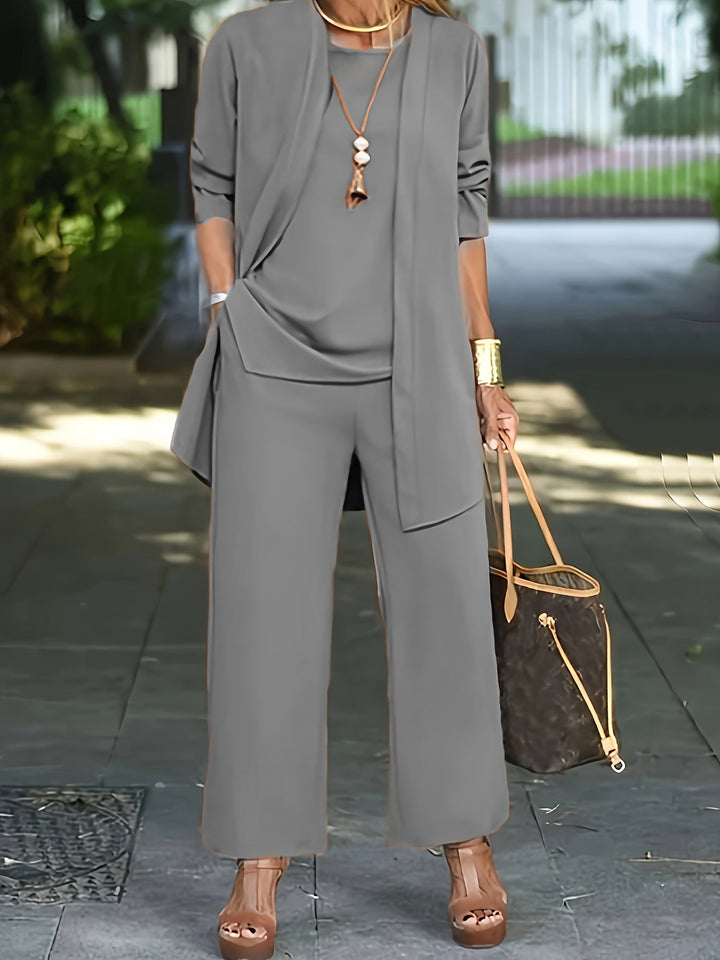 Isla-3-Piece Flowy Trouser Set