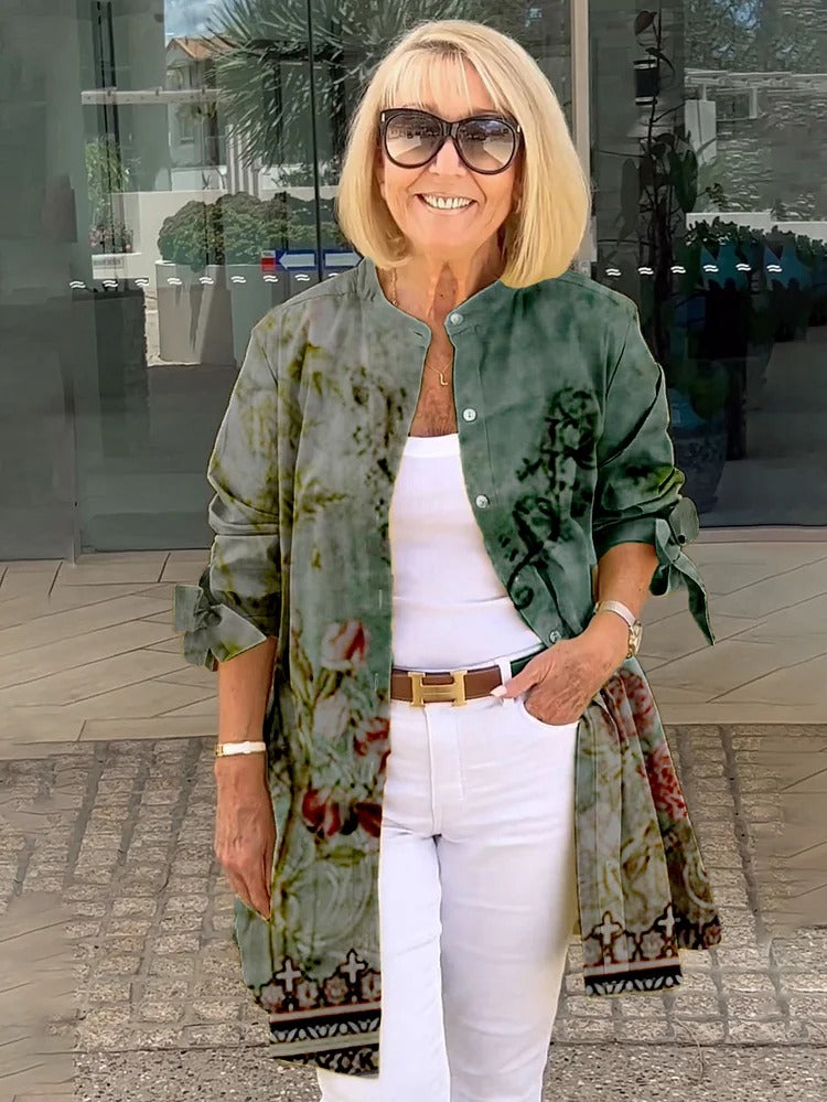 Noelle-Longline Printed Blouse