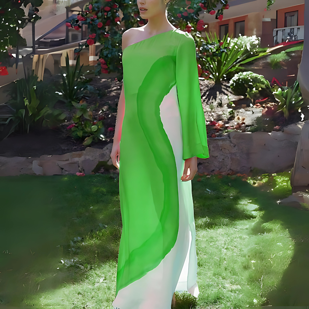 Celeste – One-Shoulder Maxi Dress