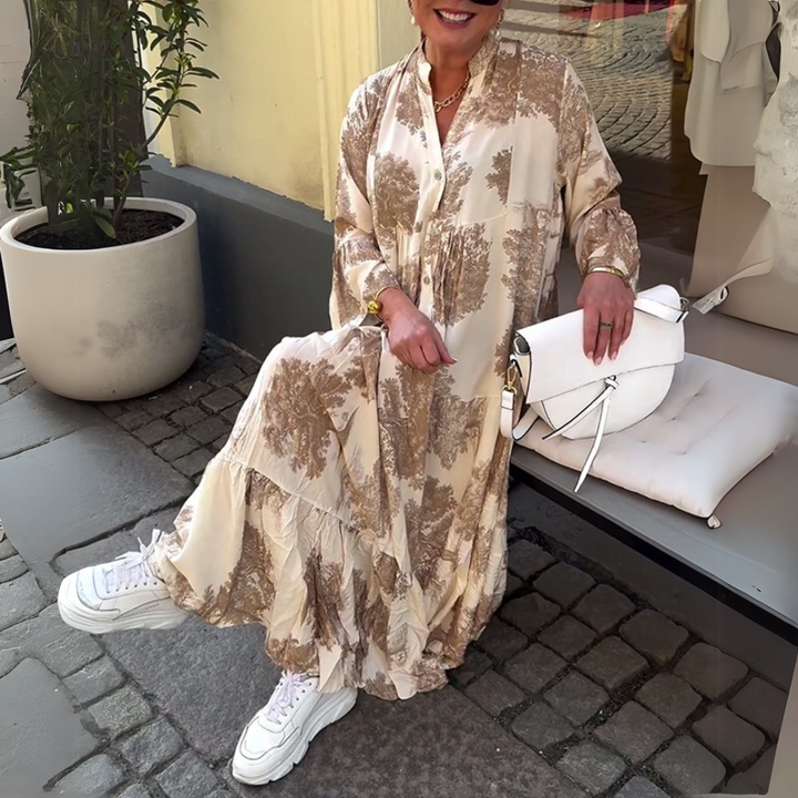 Isla-Watercolour Maxi Dress