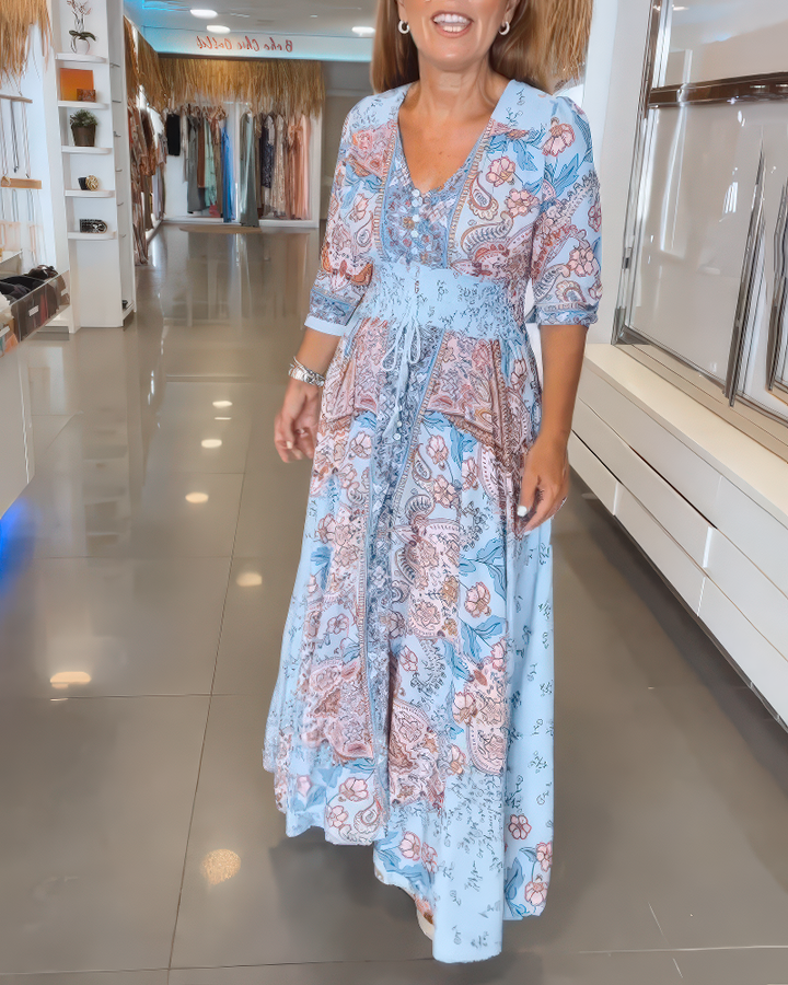 Amarilla-Boho Bloom Maxi Dress