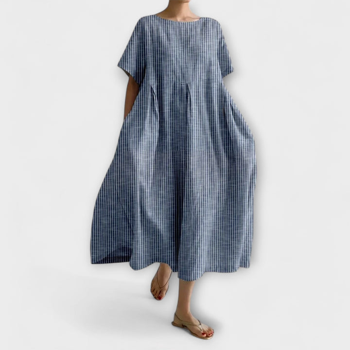 Kathy - Flowy Check Lounge Dress