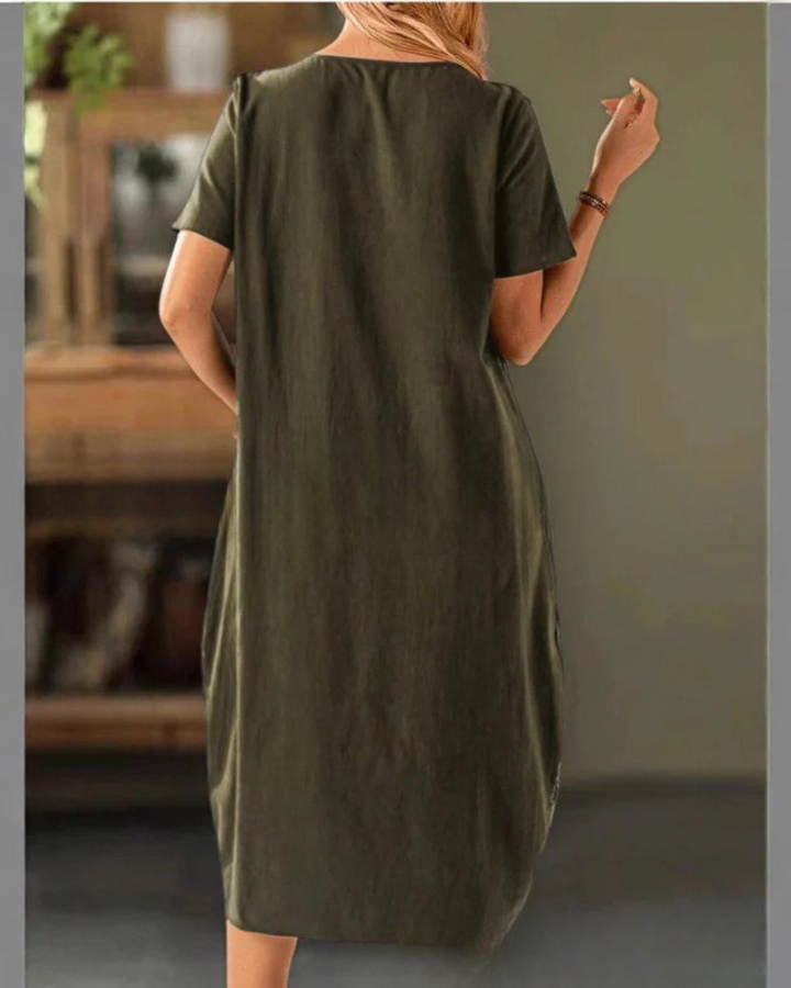 Grace – Casual Side-Button Day Dress
