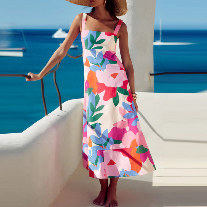 Vera – Sleeveless Printed Maxi Dress